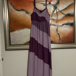 Torrid Women's Striped Purple Maxi Dress – Lightweight Spaghetti Strap